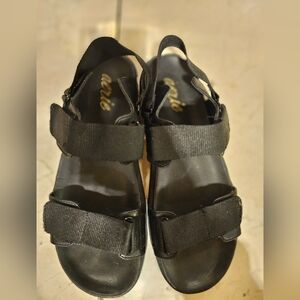 AERIE black teva like sandals